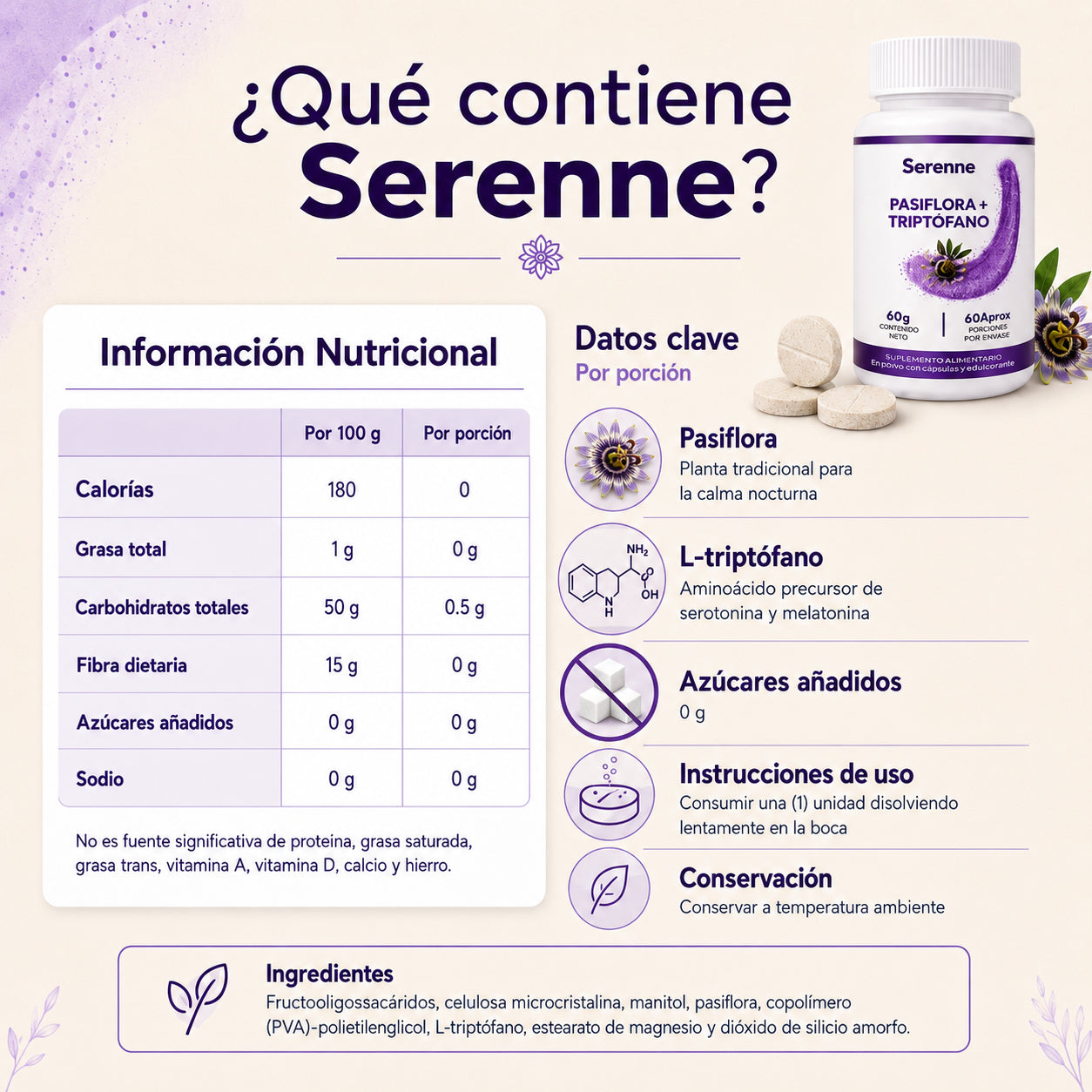 Serenne™ Pasiflora + Triptófano